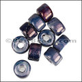 Ceramic Glazed Rondelle GALAXY 10 pcs