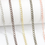 small curb chain SILVER PLATED