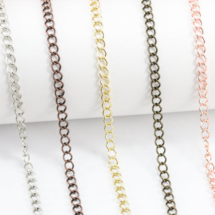 small curb chain GUNMETAL