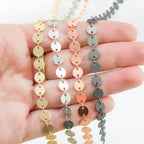 sequin chain RHODIUM