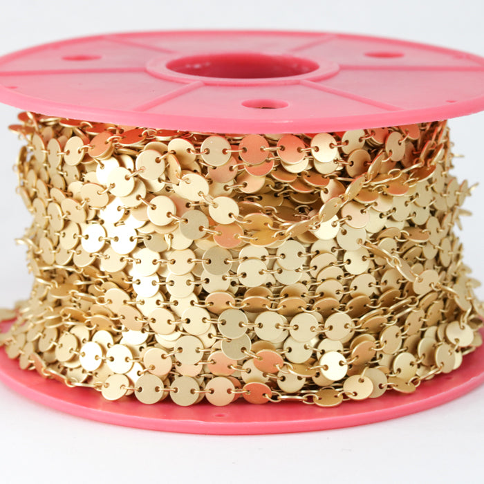 sequin chain COPPER