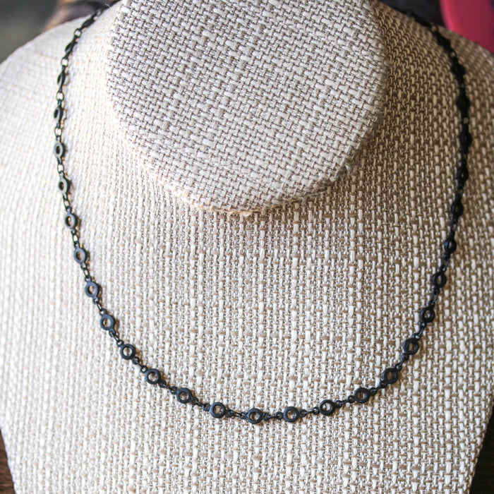 bubbles chain MATTE GUNMETAL