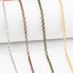This is not Matte Gunmetal finish. Image shows chain on necklace display for reference.