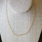 fine circles chain SILVER PLATED