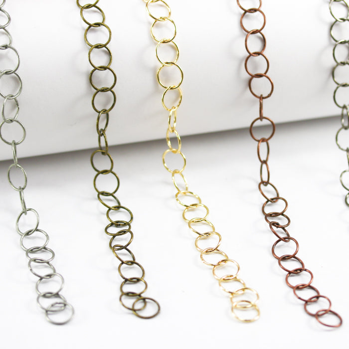 Antique Copper finish is not shown in image. Chain on necklace display for size reference only.