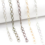 Gold finish is fourth chain from left