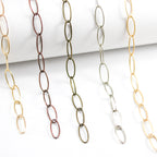 Matte Gold finish is last chain from left