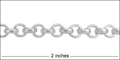 5.7mm Rolo chain MATTE SILVER