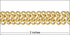 triple chainmail chain MATTE GOLD