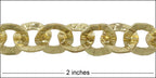 hammered washer chain GOLD