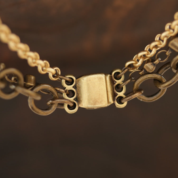 3 LOOPS magnetic clasp ANT COPPER - 5 clasps