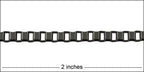4mm box chain MATTE GUNMETAL