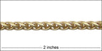 4mm wheat chain MATTE GOLD