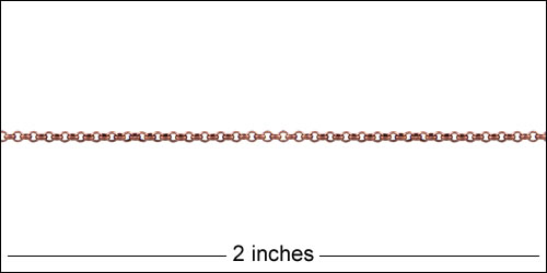 1.0mm Rolo chain ANT. COPPER