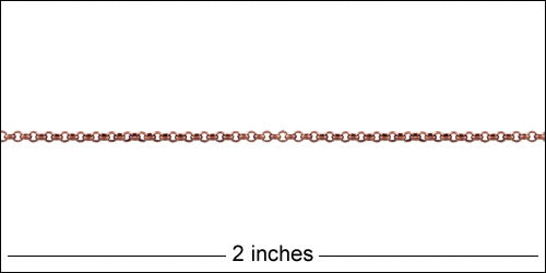 1.3mm Rolo chain ANT. COPPER