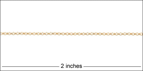1.3mm Rolo chain GOLD