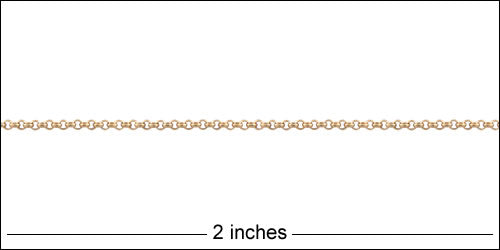 1.0mm Rolo chain MATTE GOLD