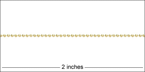 1.0mm Ball chain GOLD