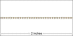 1.0mm Ball chain ANT. BRASS
