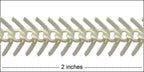 Medium Fishbone chain MATTE SILVER