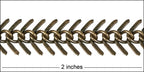 Medium Fishbone chain ANT. BRASS