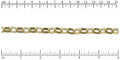 12mm Rounded Rectangle Rolo chain GOLD
