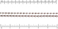 Etched Gear Link chain ANT. COPPER