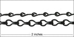 Etched Gear Link chain NITE BLACK