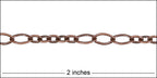 5:3 Oval chain ANT. COPPER