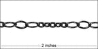 5:3 Oval chain GUNMETAL