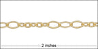 5:3 Oval chain MATTE GOLD