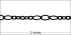 5:3 Oval chain NITE BLACK