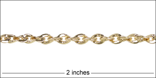 Twisted Curb chain GOLD