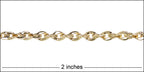 Twisted Curb chain GOLD