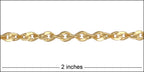 Twisted Curb chain MATTE GOLD