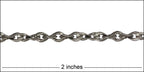 Twisted Curb chain MATTE GUNMETAL