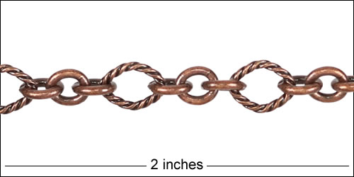 3:1 Nautical Chain ANT. COPPER