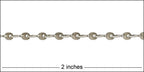 Teardrop Twists chain ANT. SILVER