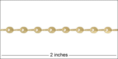 Teardrop Twists chain MATTE GOLD