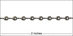 Teardrop Twists chain MATTE GUNMETAL