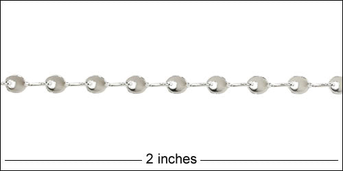 Teardrop Twists chain SILVER PLATED