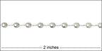 Teardrop Twists chain SILVER PLATED
