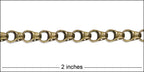 4.5mm Rolo Box chain ANT. BRASS