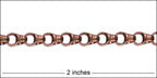 4.5mm Rolo Box chain ANT. COPPER