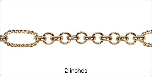 13:1 Rolo Interrupted chain GOLD