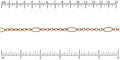 13:1 Rolo Interrupted chain GOLD