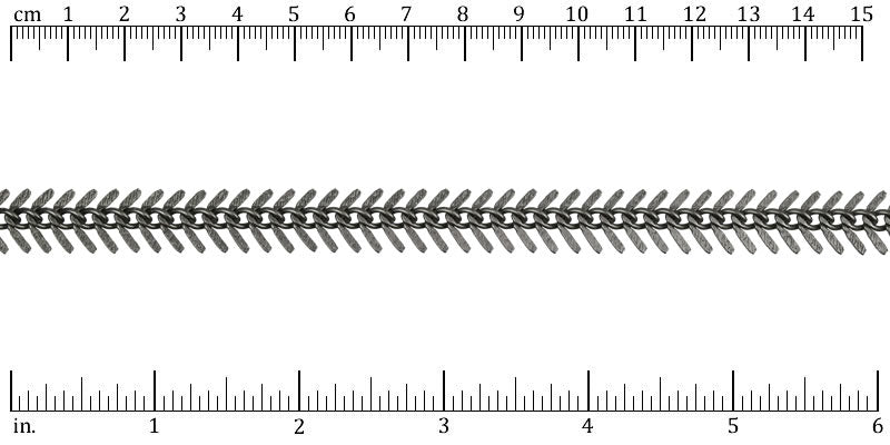 Ruler shown in 1/16-inch increments.<br>Click on image to zoom.