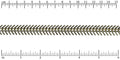 Medium TEXTURED Fishbone chain ANTIQUE BRASS