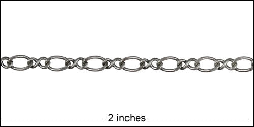 Figure 8 chain ANTIQUE SILVER