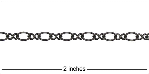 Figure 8 chain MATTE GUNMETAL